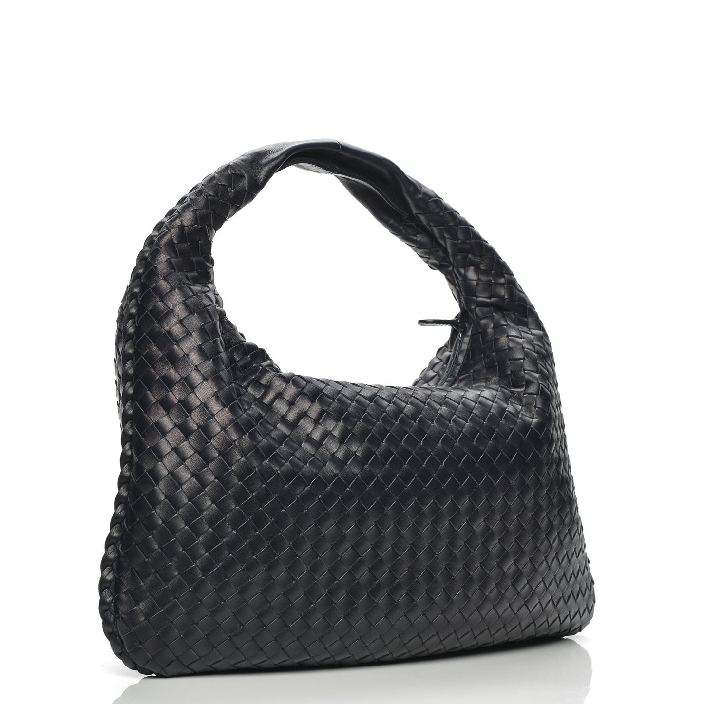 Nappa Intrecciato Medium Veneta Hobo Navy