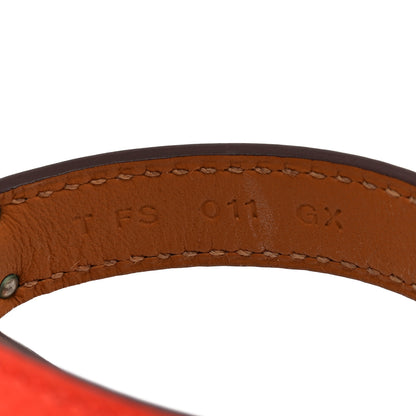 Hermes Epsom Kelly Double Tour Bracelet M Rose Jaipur 6 of 7