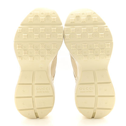 Gucci Calfskin Mouth Print Womens Rhyton Sneakers 36.5 Ivory 6 of 10