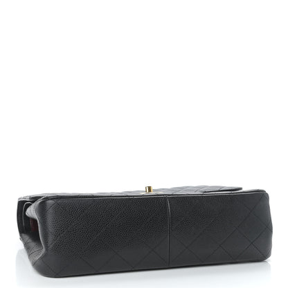 Chanel Caviar Quilted Jumbo Double Flap Black 3 of 9
