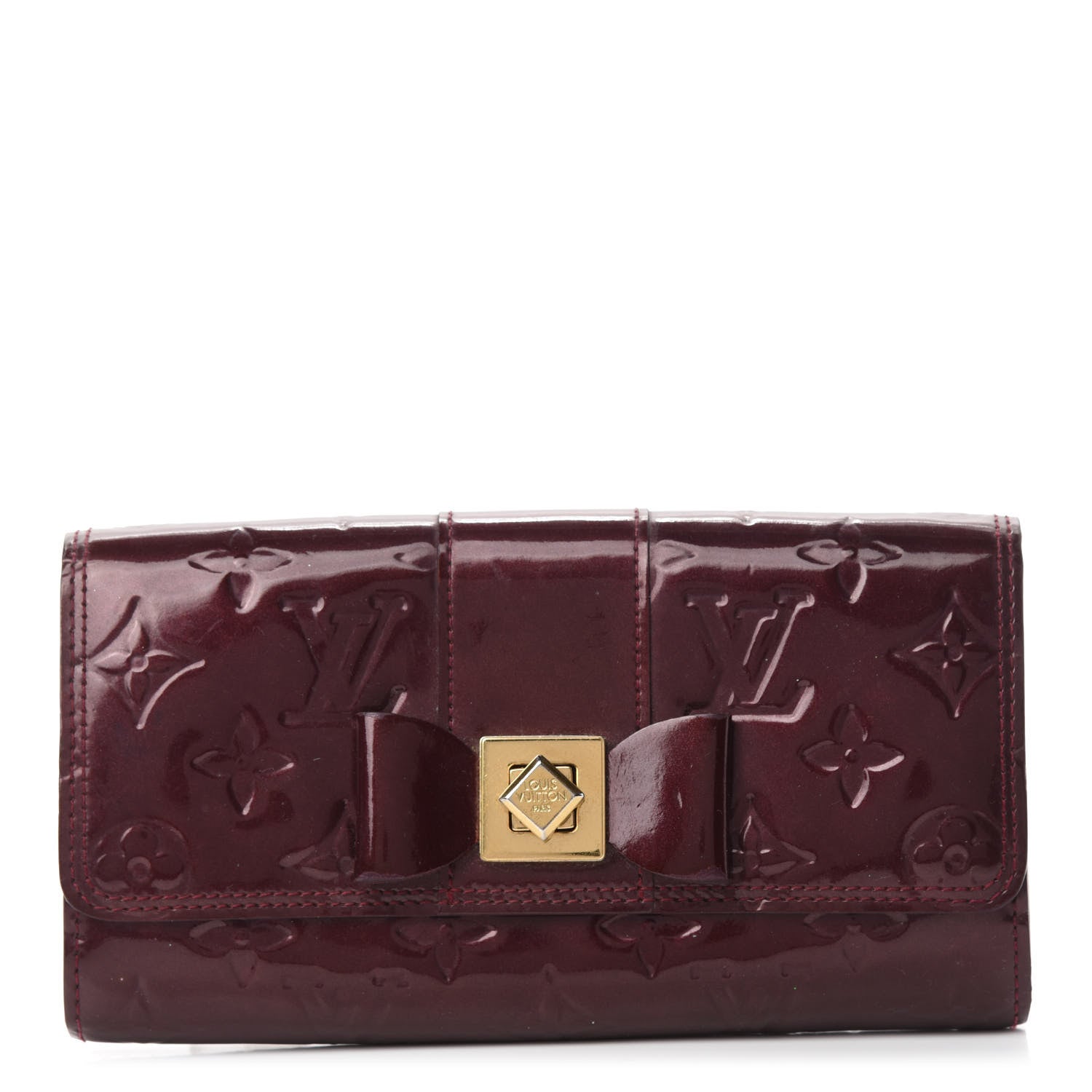 Louis Vuitton Vernis Sarah Noeud Wallet Rouge Fauviste 1 of 8