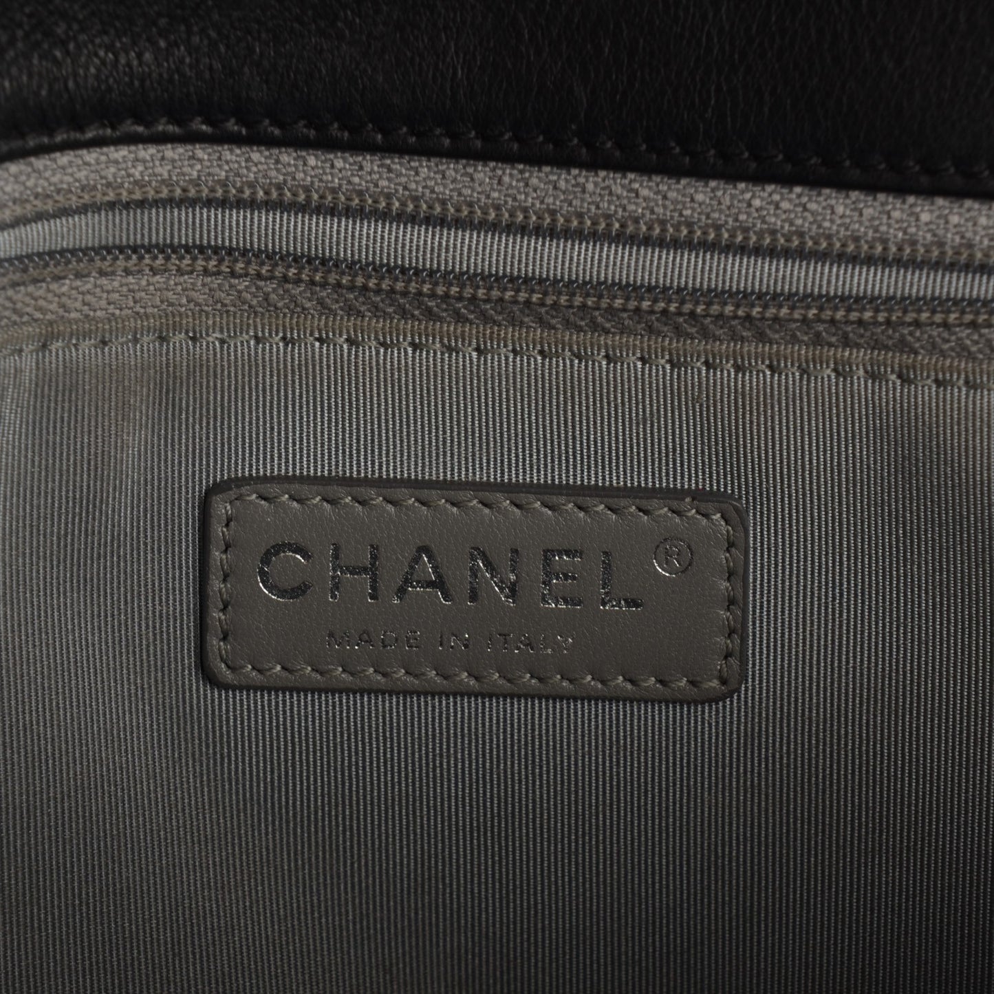Calfskin Quilted Double Stitch New Medium Boy Flap Black