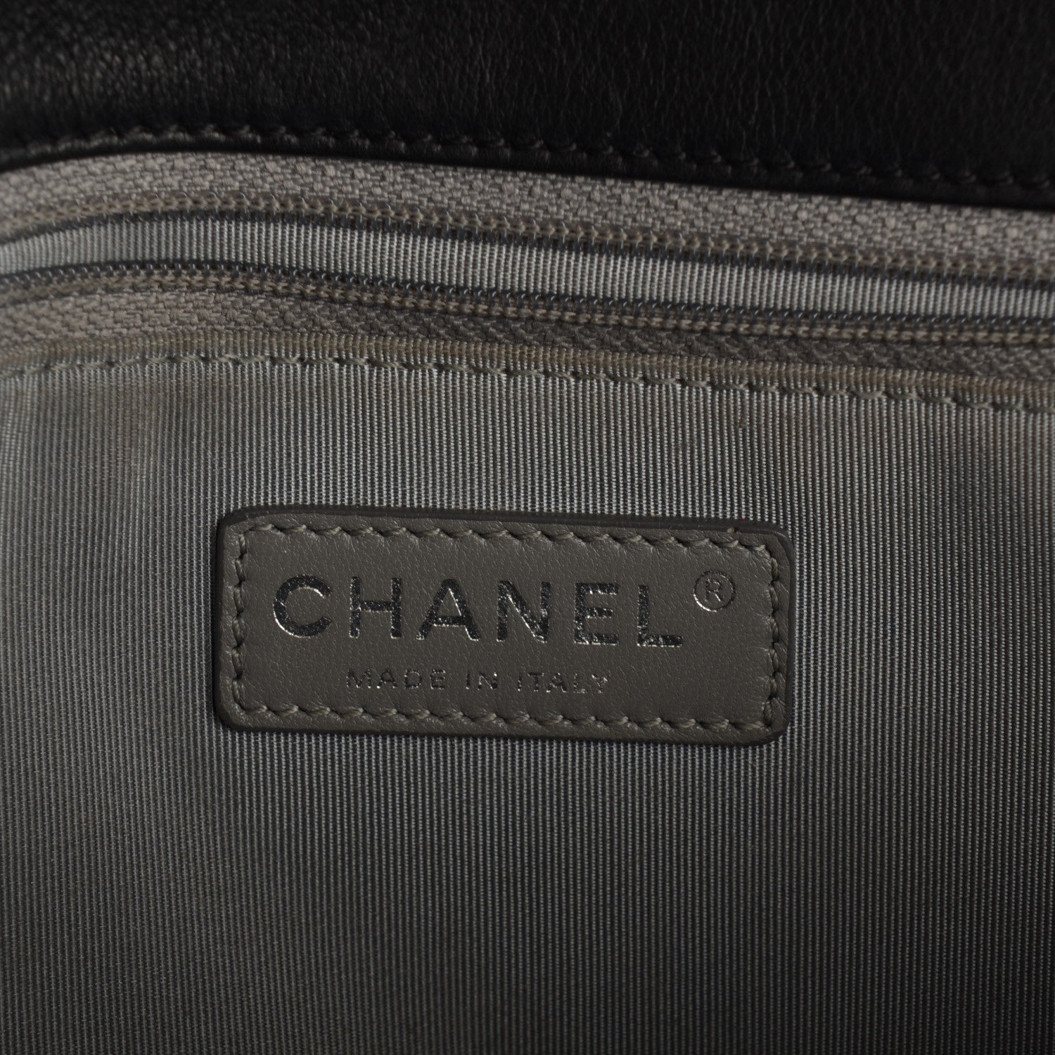 Chanel Calfskin Quilted Double Stitch New Medium Boy Flap Black 7 of 9