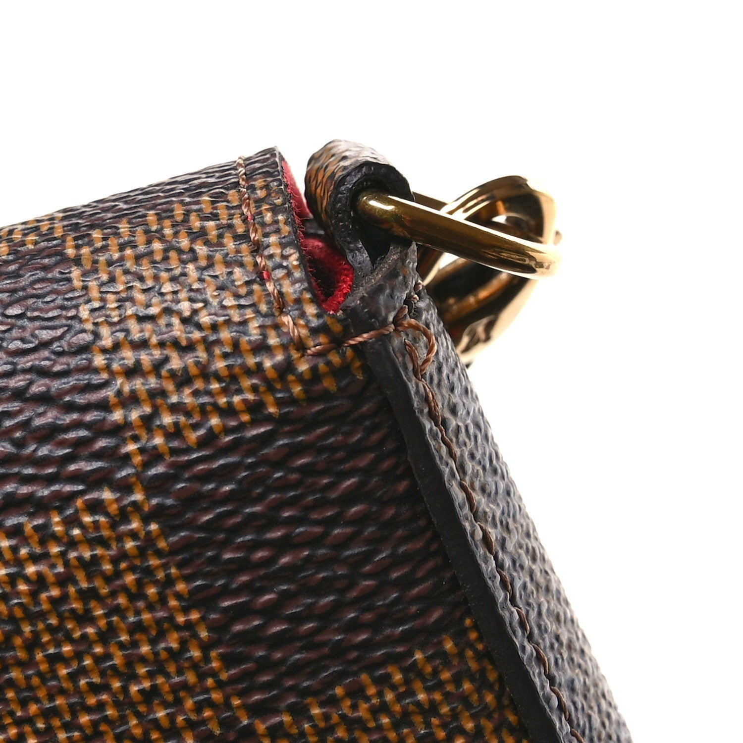 Louis Vuitton Damier Ebene Pochette Felicie Chain Wallet 12 of 13