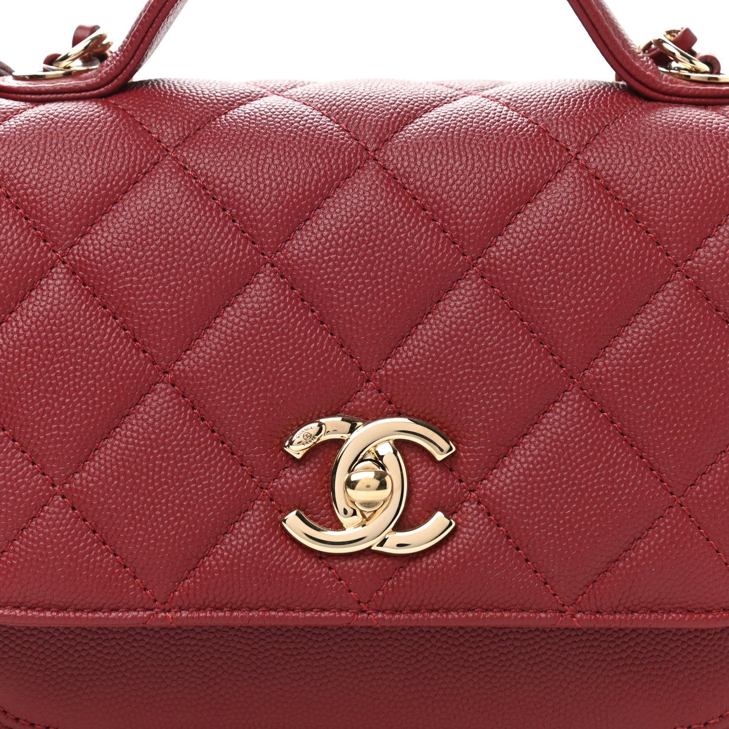 Chanel Caviar Quilted Mini Business Affinity Flap Burgundy 8 of 10