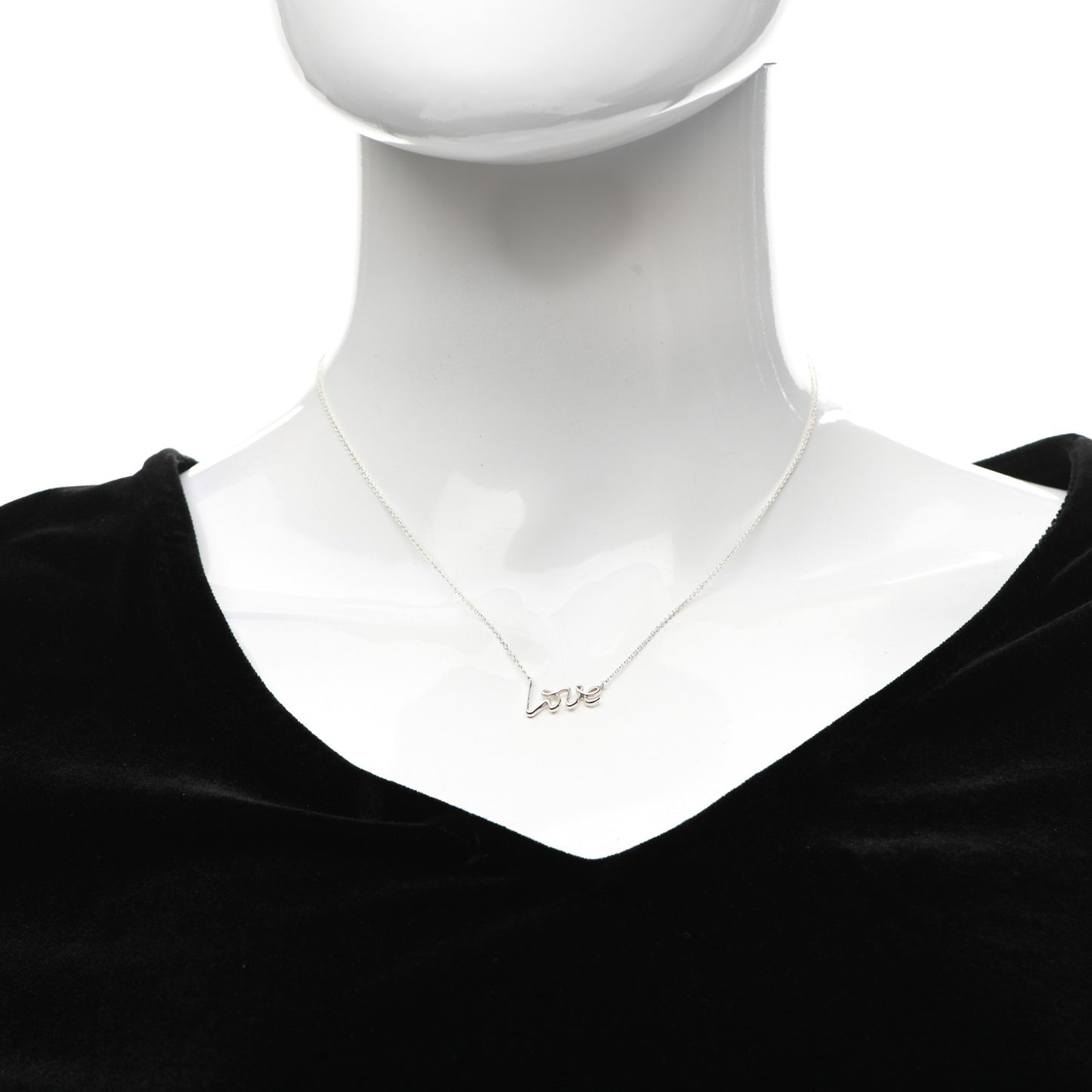 Sterling Silver Paloma Picasso Graffiti Love Pendant Necklace