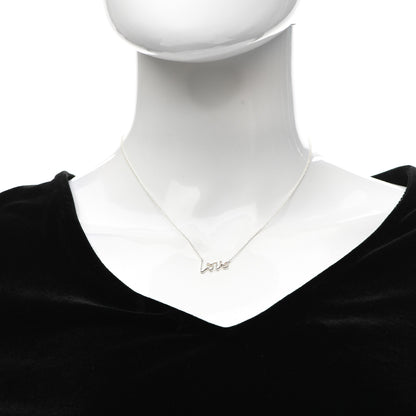 Tiffany Sterling Silver Paloma Picasso Graffiti Love Pendant Necklace 2 of 5