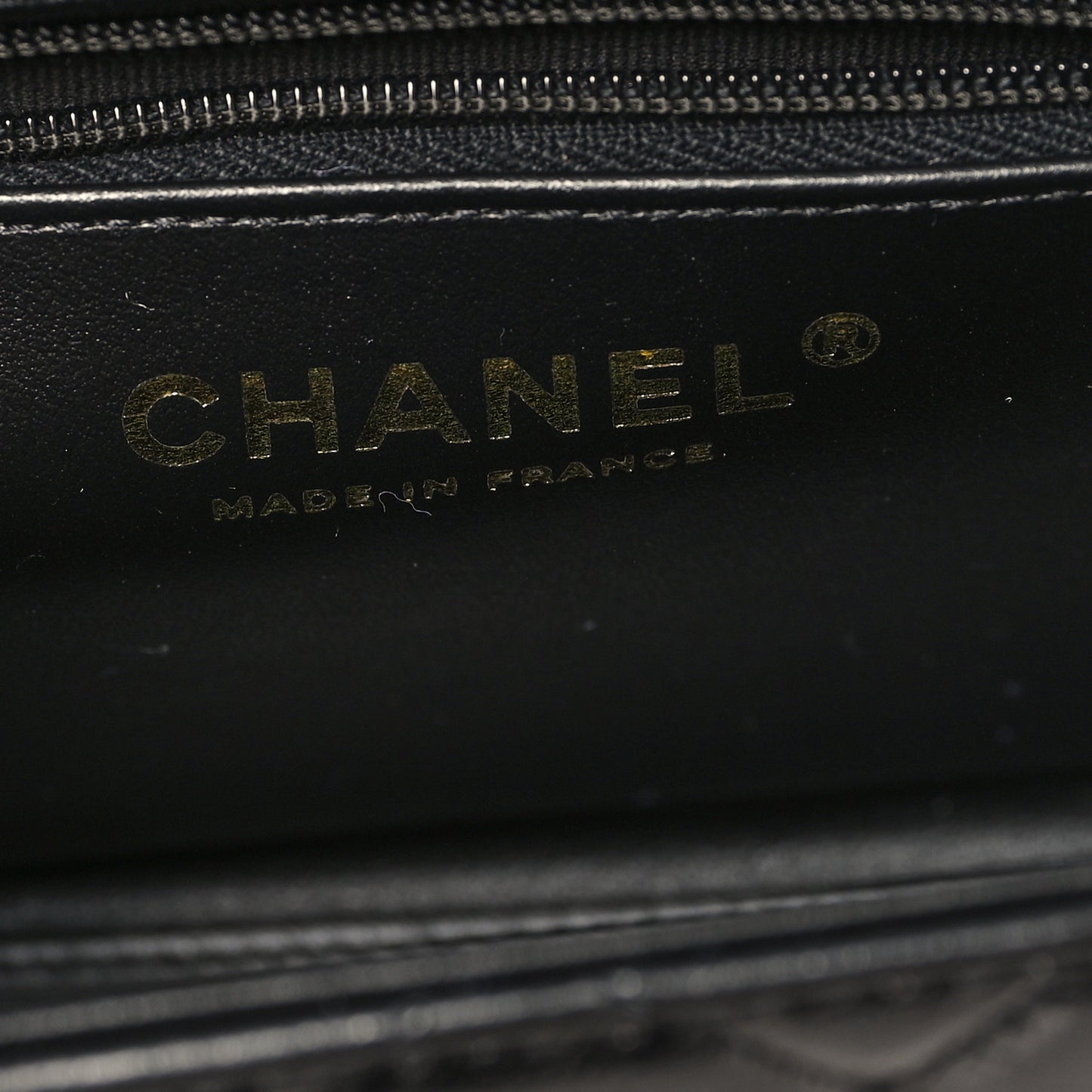 Shiny Aged Calfskin Quilted Nano Kelly Shopper Black
