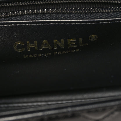 Chanel Shiny Aged Calfskin Quilted Nano Kelly Shopper Black 6 of 11
