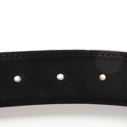 Hermes Box Togo 32mm H Belt 85 Black Orange 5 of 8