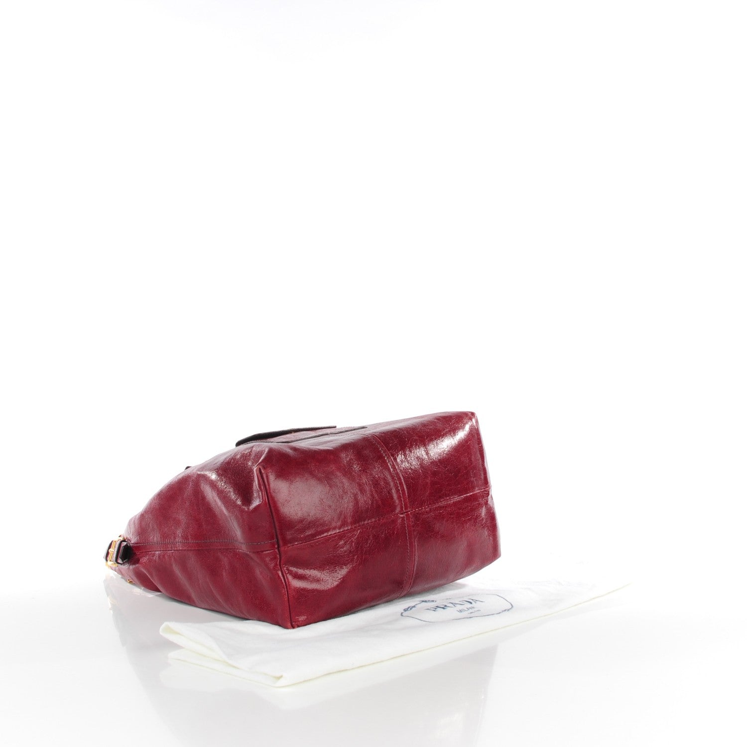 Prada Vitello Shine Hobo Amaranto 4 of 9