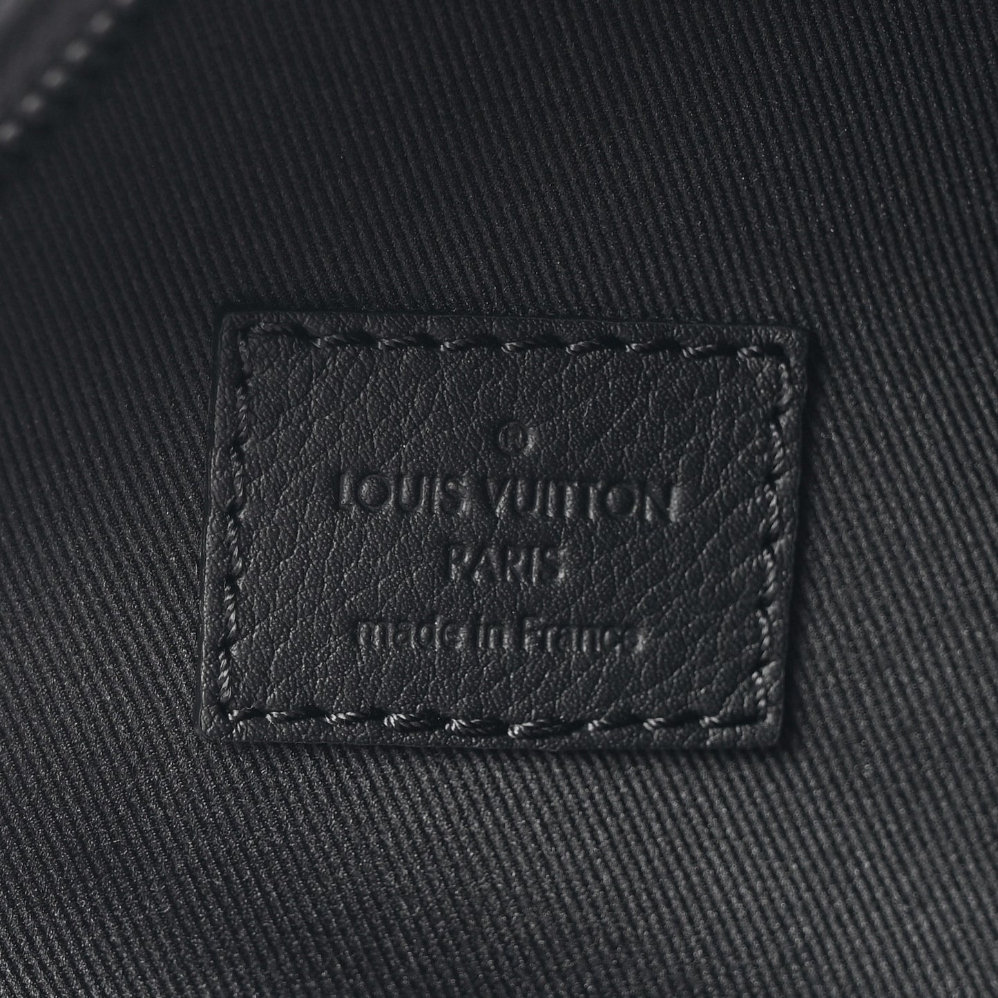 Calfskin Shadow Monogram Duo Slingbag Black