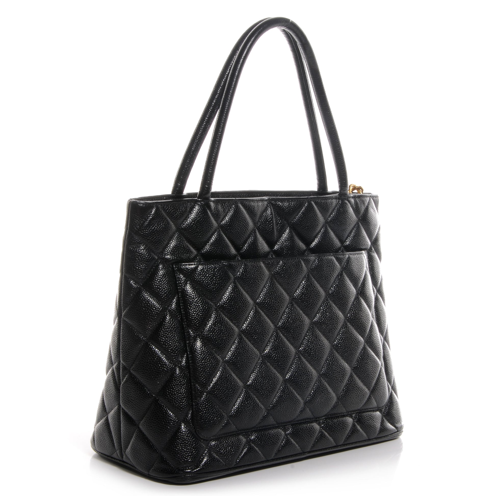 Chanel Caviar Medallion Tote Black 3 of 6