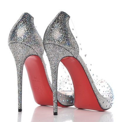 Christian Louboutin PVC Very Strass 120 Pumps 39 Version Silver 4 of 8