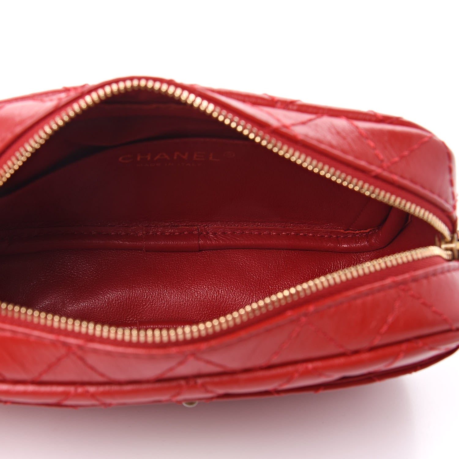 Chanel Aged Calfskin Quilted Mini Reissue Camera Case Red 5 of 10