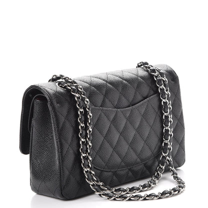Chanel Caviar Quilted Medium Double Flap Black 4 of 9