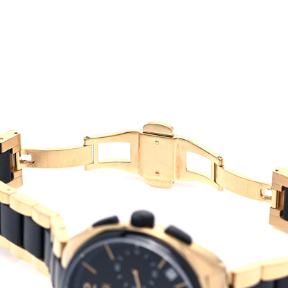 Fendi Stainless Steel 40mm Momento Chronograph Two Tone Quartz Watch Black 6 of 7