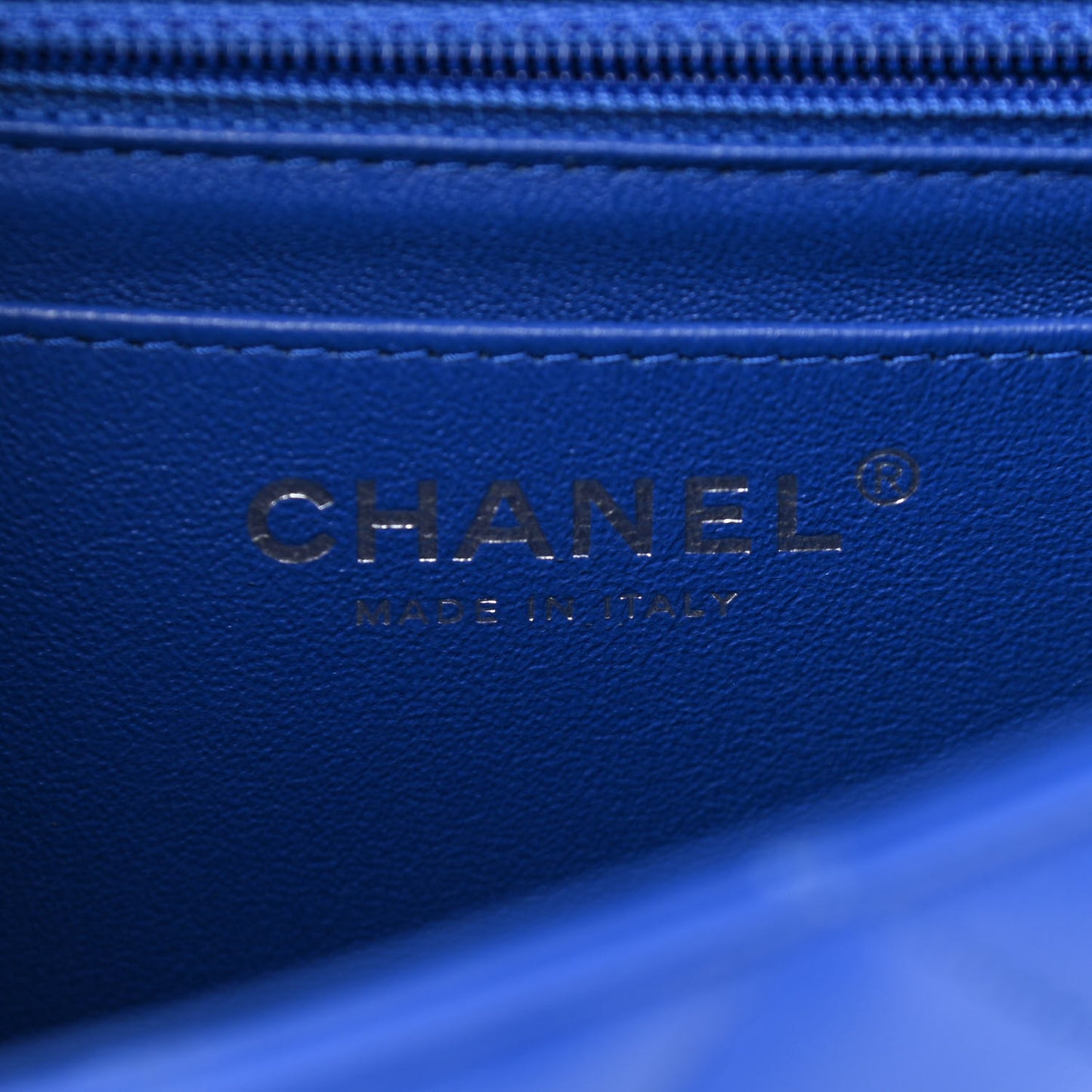 Lambskin Quilted Mini Rectangular Flap Royal Blue