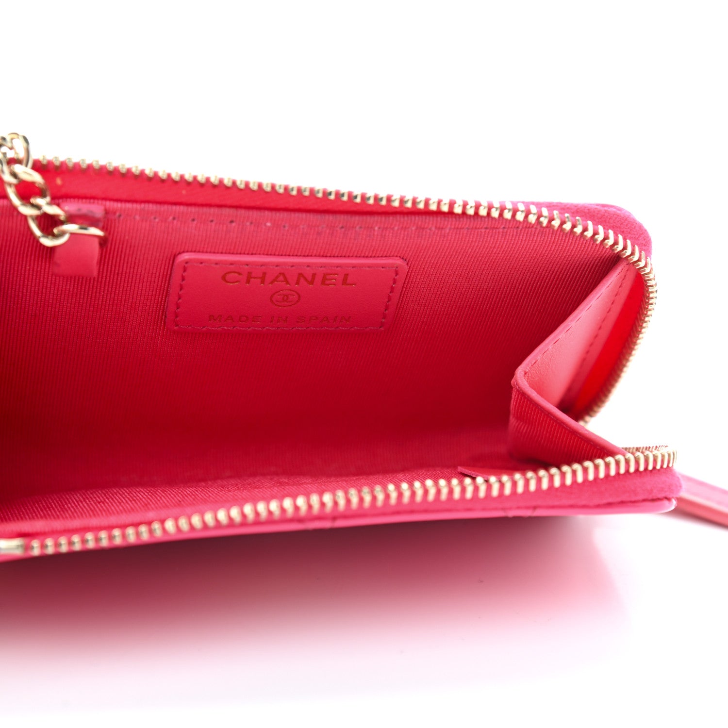 Chanel Patent Quilted Key Holder Case Pink 5 of 10