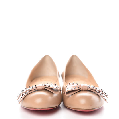 Christian Louboutin Nappa Ballalarina Flats 40.5 Nude 2 of 8