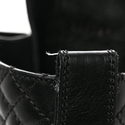 Chanel Calfskin Quilted Lace Up Combat Boots 41.5 Black 9 of 11