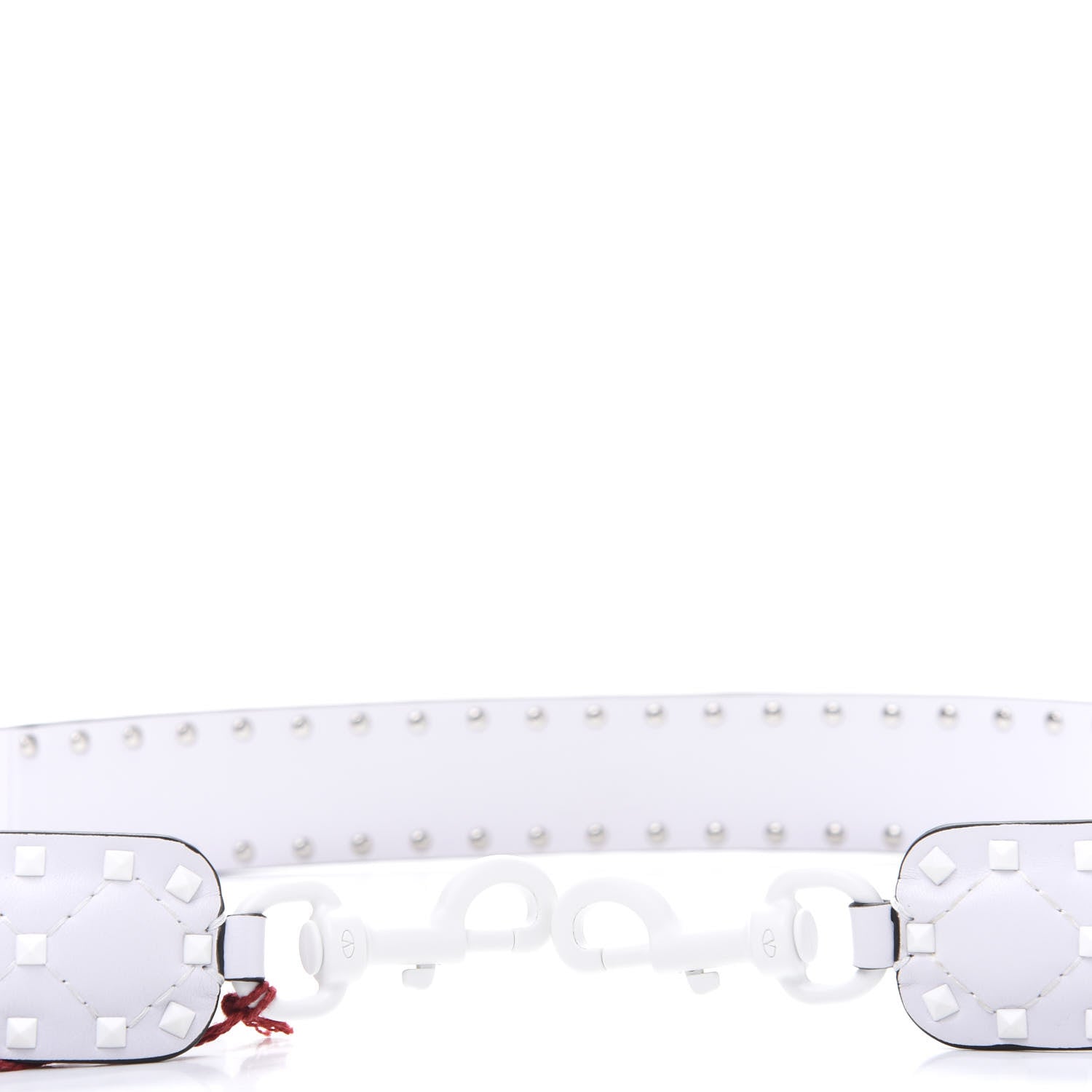 Valentino Garavani Lambskin Free Rockstud Spike Shoulder Strap Optic White 3 of 4