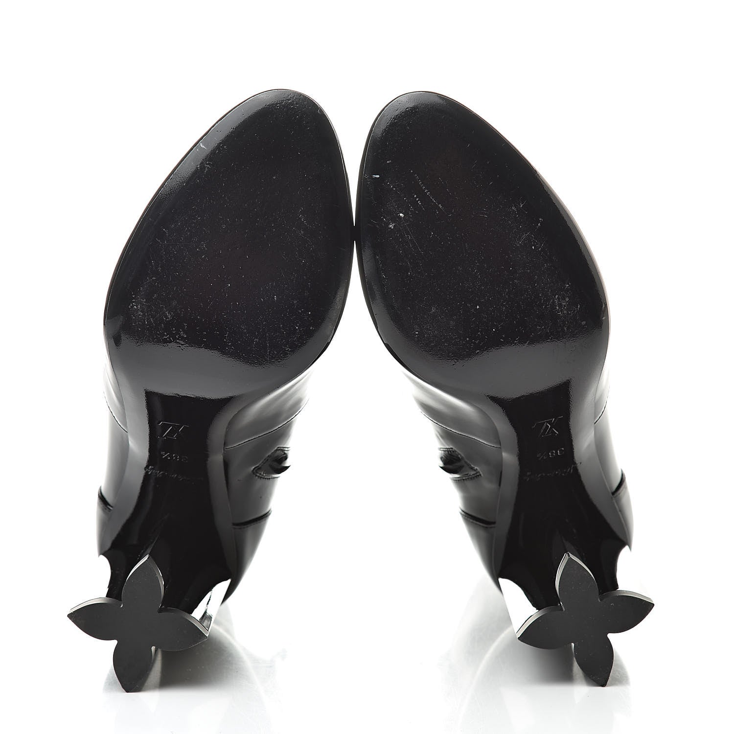 Louis Vuitton Patent Uniformes Silhouette Ankle Boots 38.5 Black 5 of 9