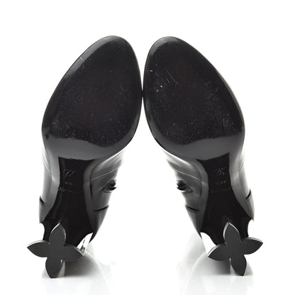 Louis Vuitton Patent Uniformes Silhouette Ankle Boots 38.5 Black 5 of 9