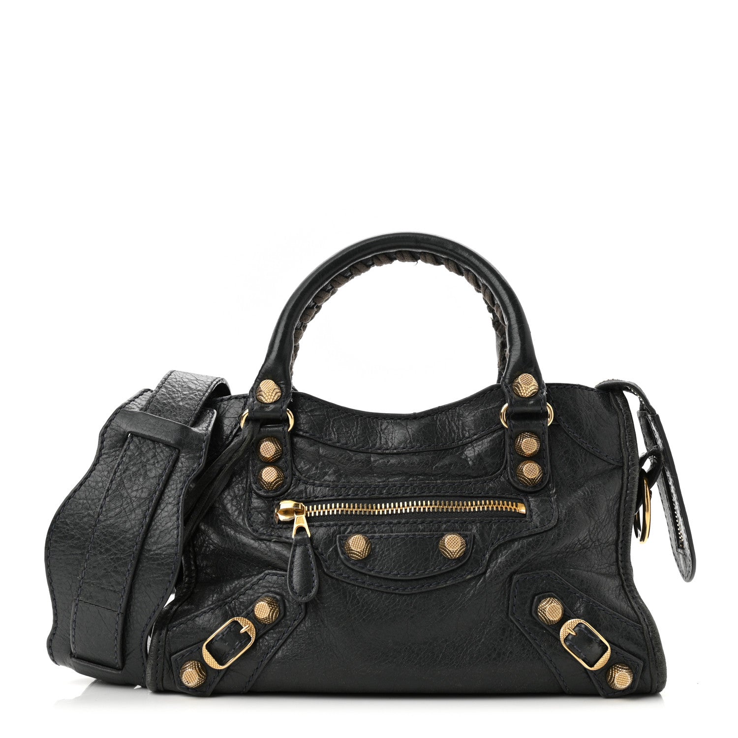 Balenciaga Agneau Giant 12 Gold Hardware Mini City Anthracite 3 of 15