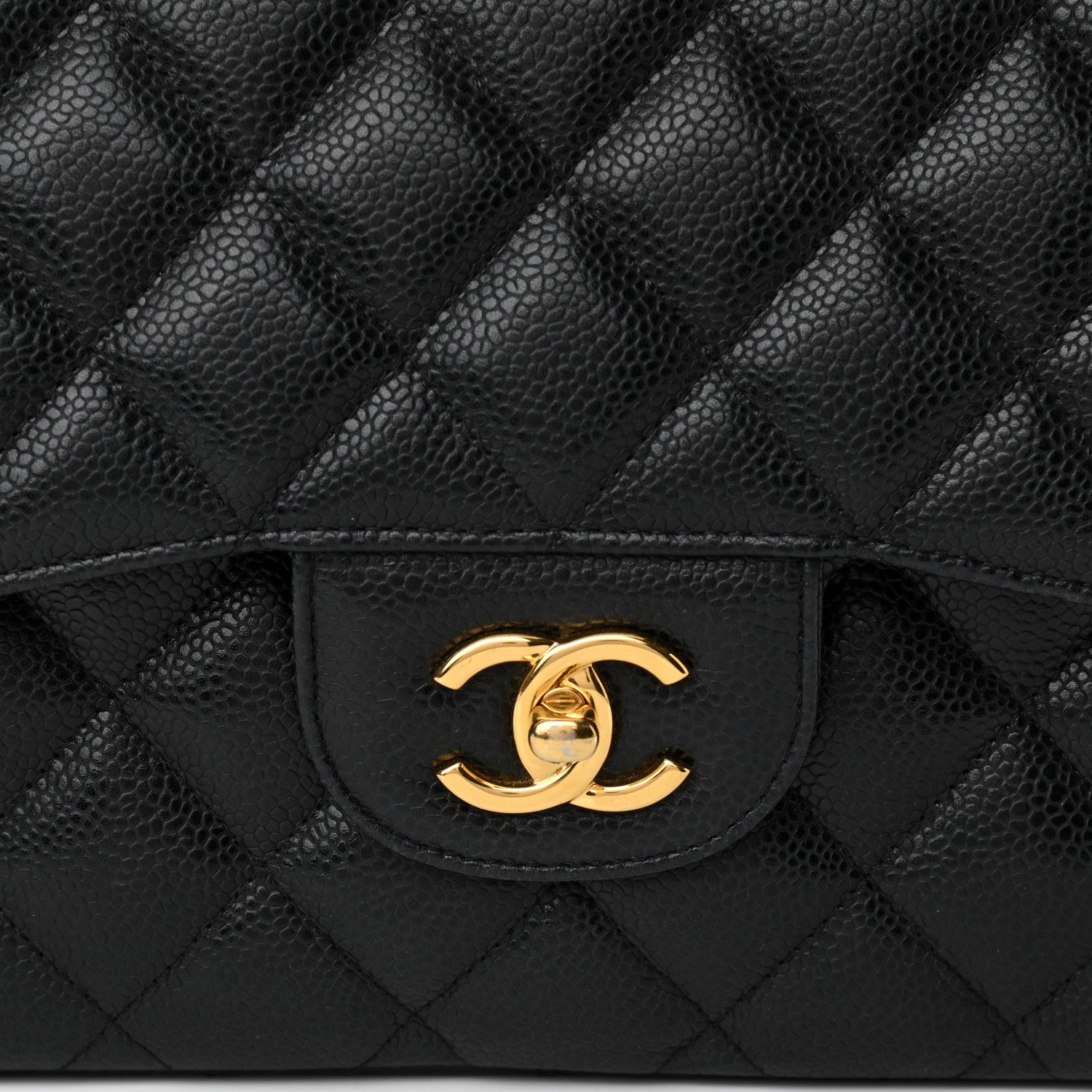 Chanel Caviar Quilted Jumbo Double Flap Black 8 of 12