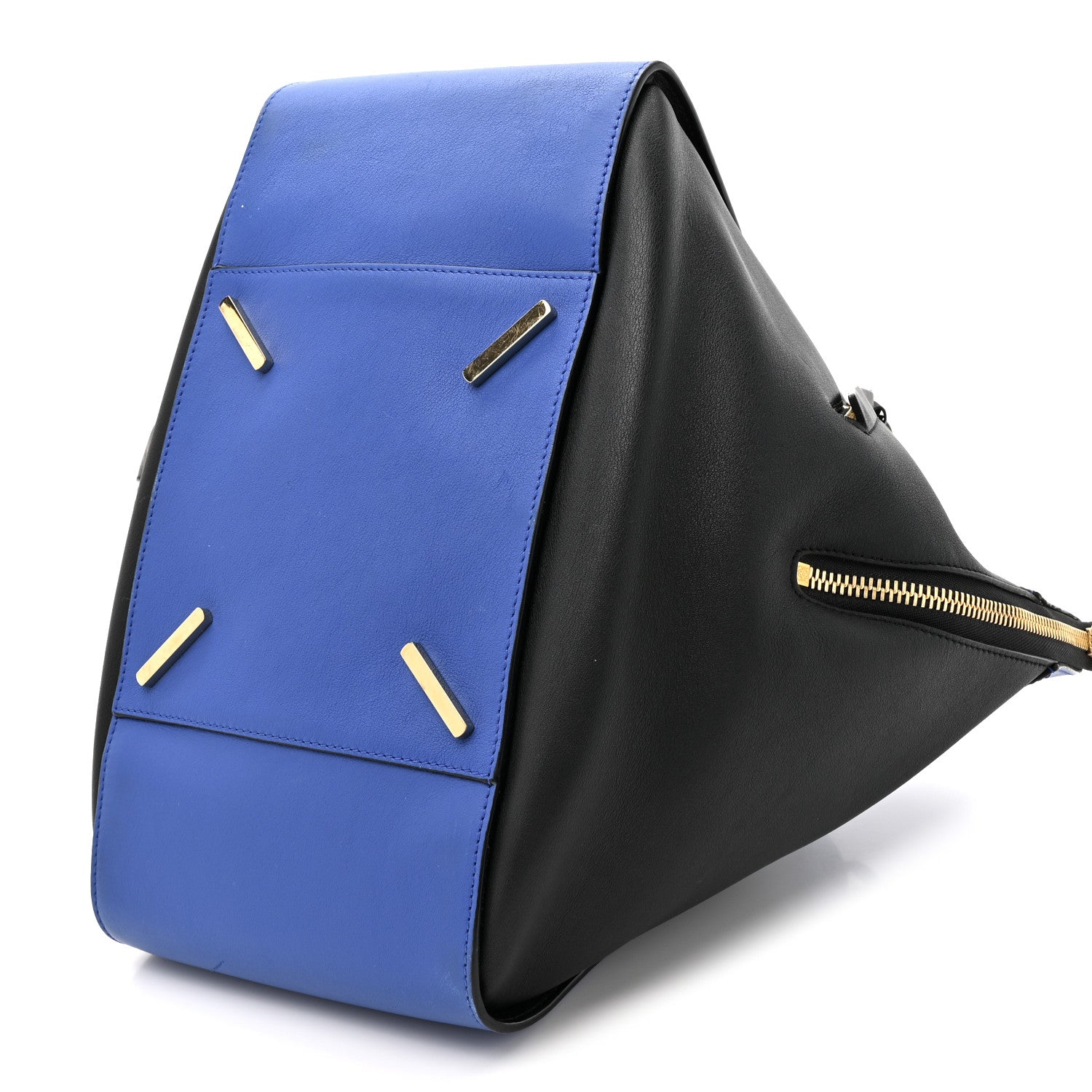 Loewe Calfskin Medium Hammock Shoulder Bag Electric Blue Black 10 of 15