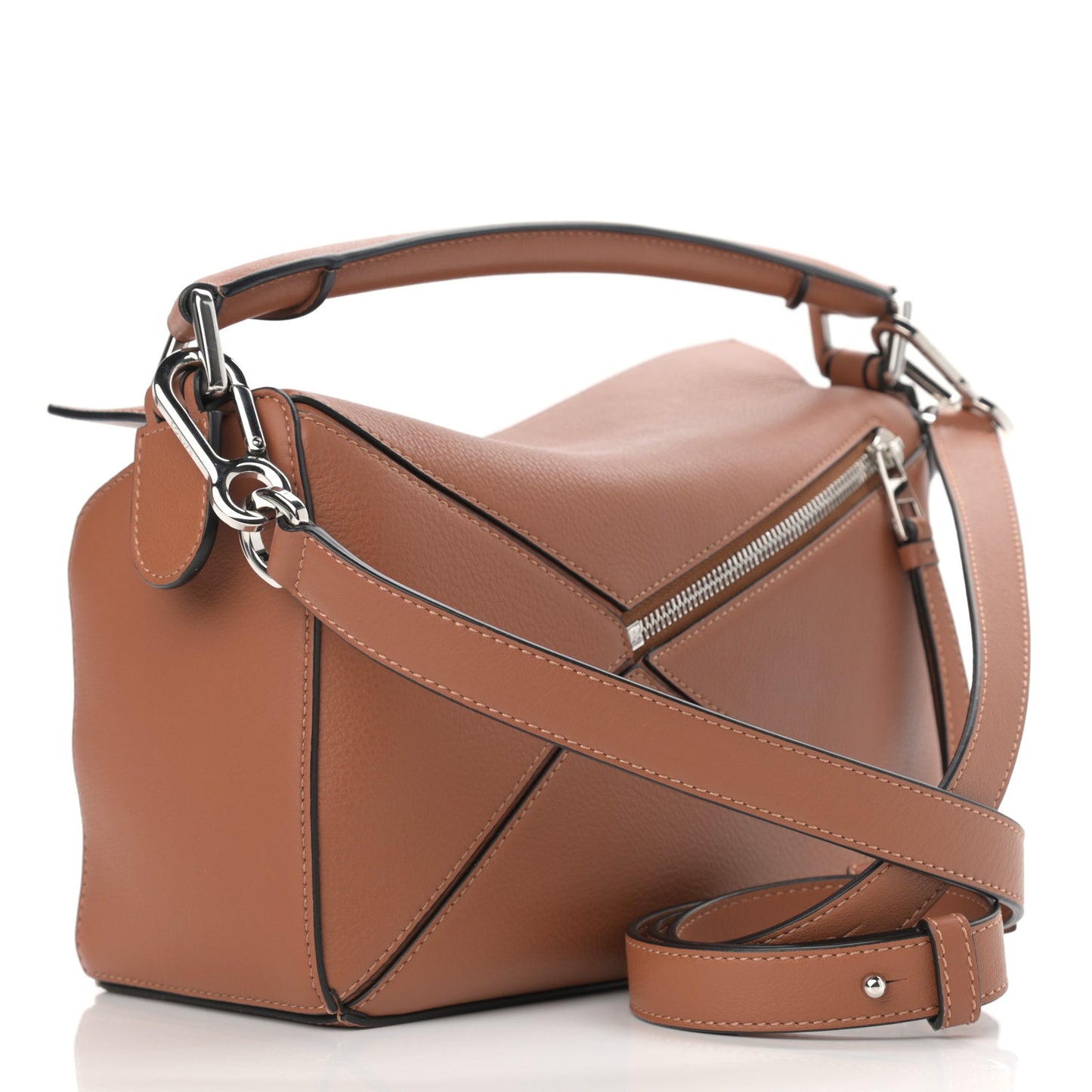 Calfskin Small Puzzle Bag Tan