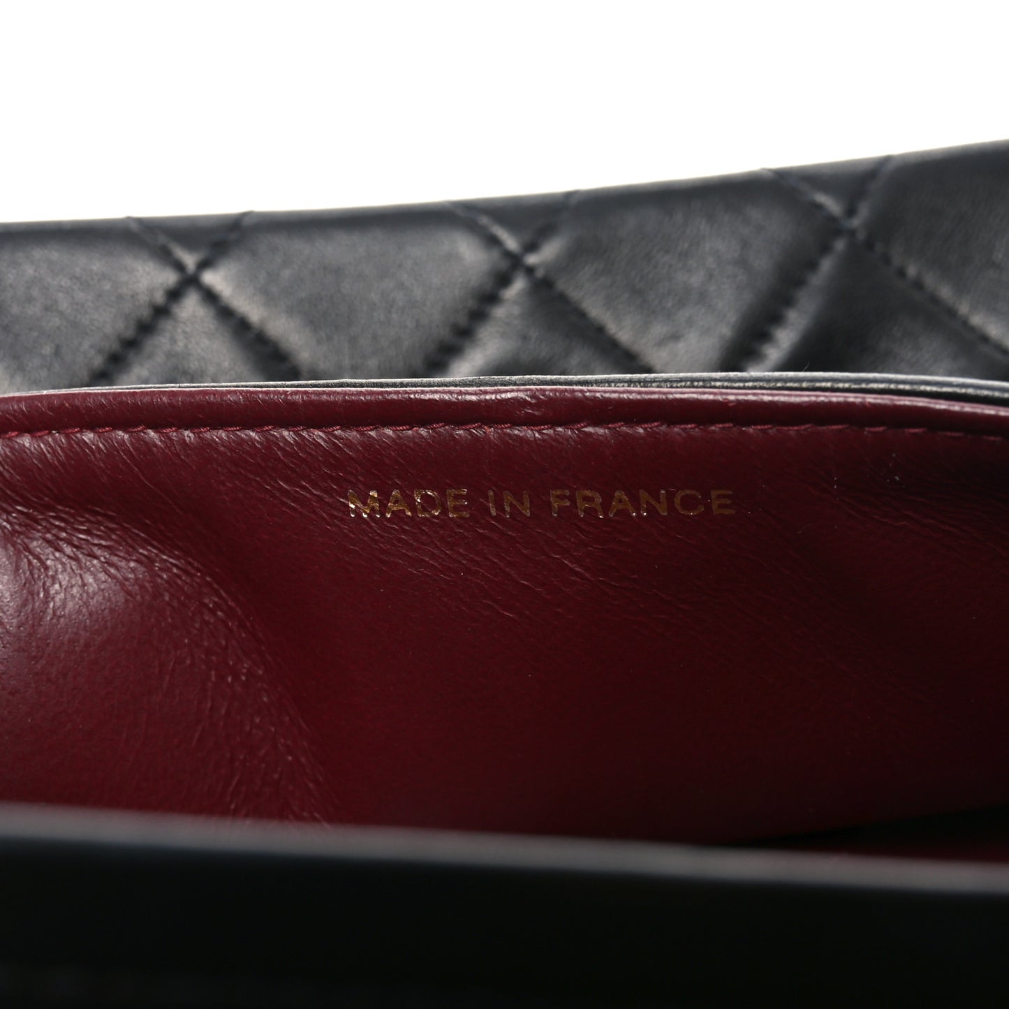 Lambskin Quilted Small Double Flap Black