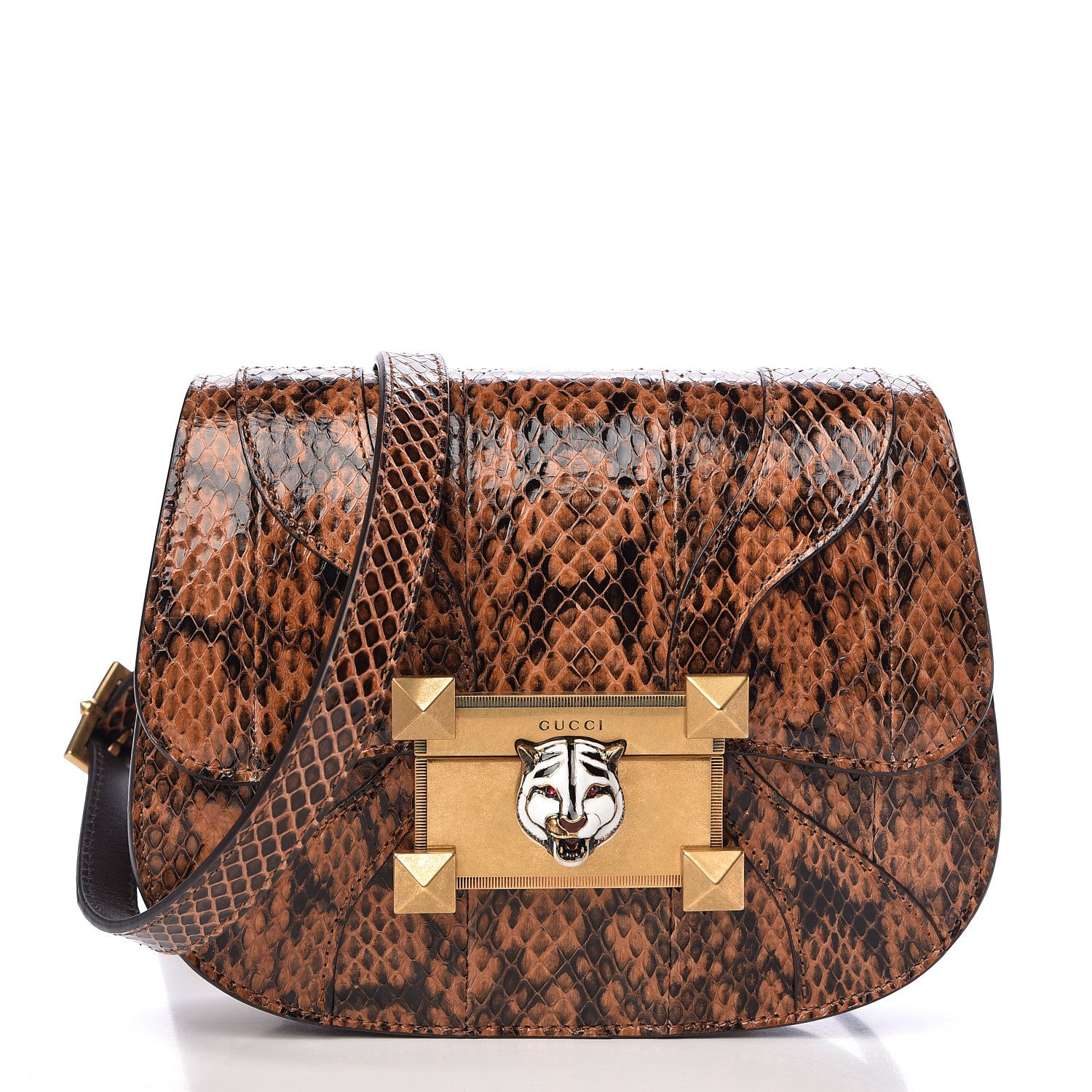 Gucci Elaphe Radiata Crystal Small Osiride Shoulder Bag Bright Cuir Ruby 1 of 11