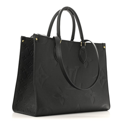 Louis Vuitton Empreinte Monogram Giant Onthego MM Black 3 of 11