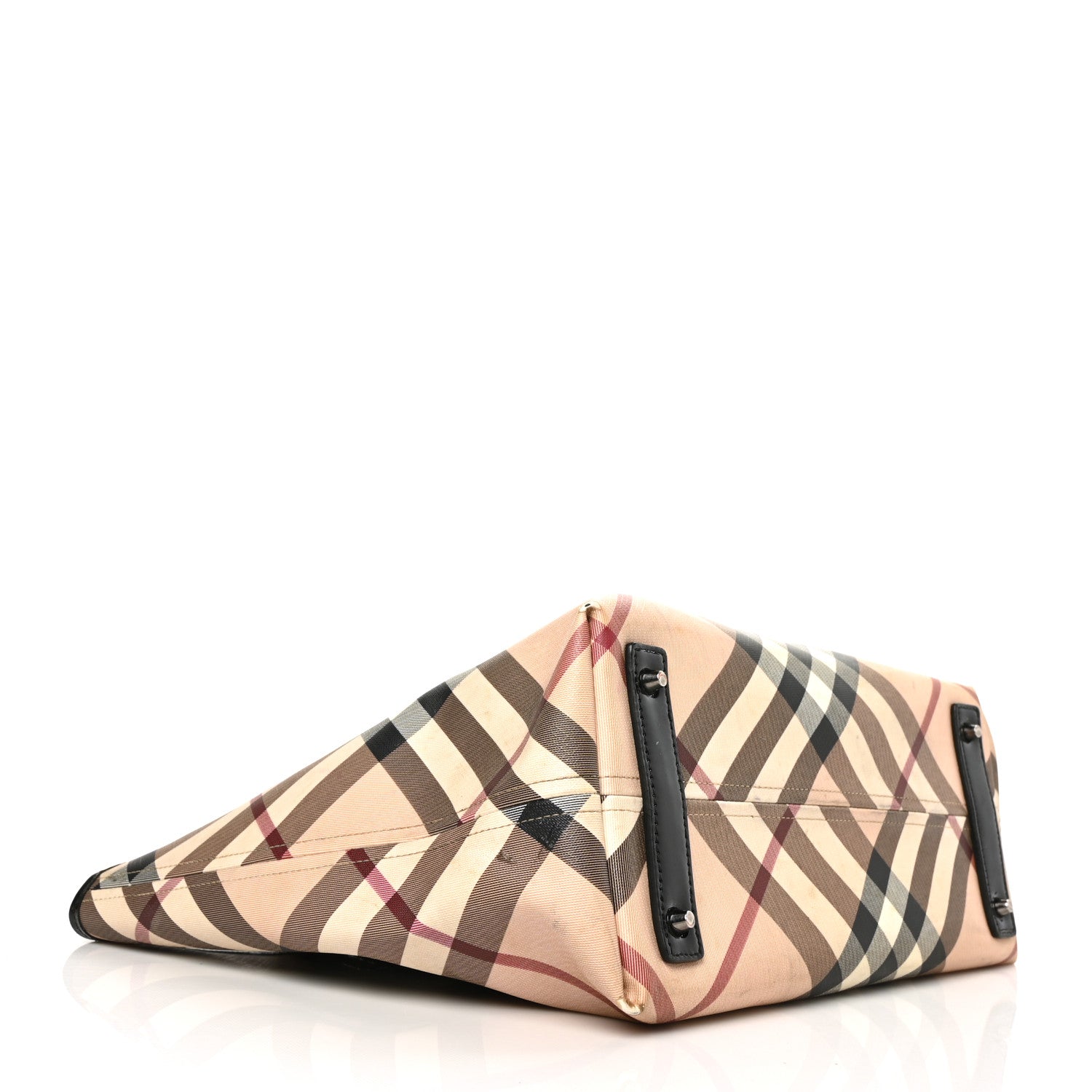 Burberry Nova Check Large Nickie Tote Black 4 of 8