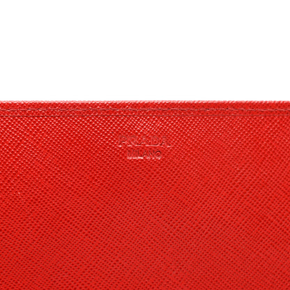 Prada Saffiano Wallet on Chain Fuoco 6 of 7