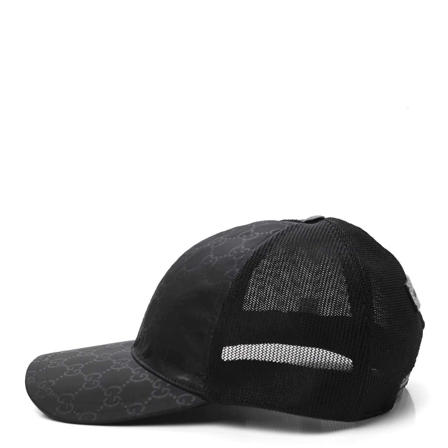 Nylon Monogram Baseball Hat M Black