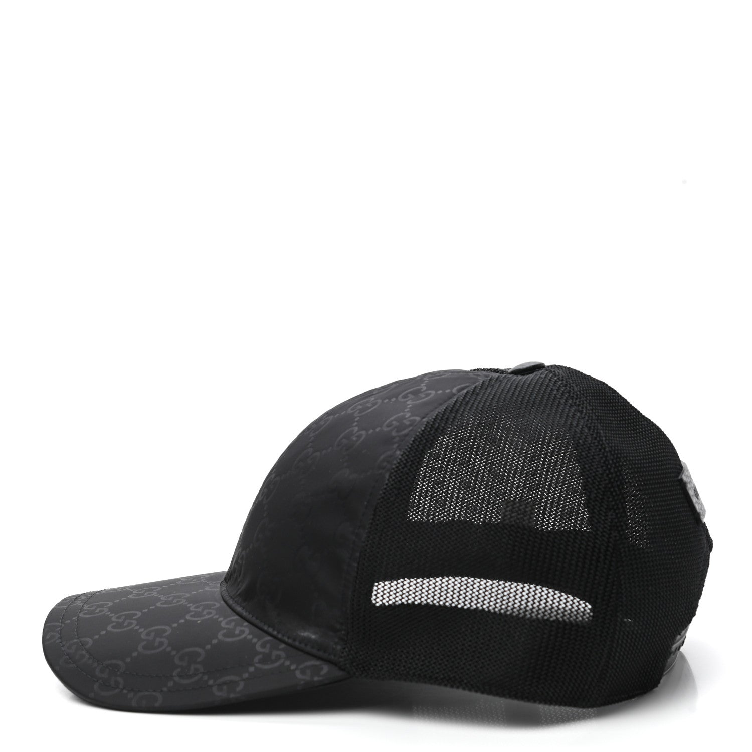 Gucci Nylon Monogram Baseball Hat M Black 4 of 10