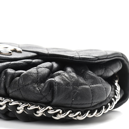 Chanel Washed Lambskin Mini Chain Around Messenger Black 10 of 11