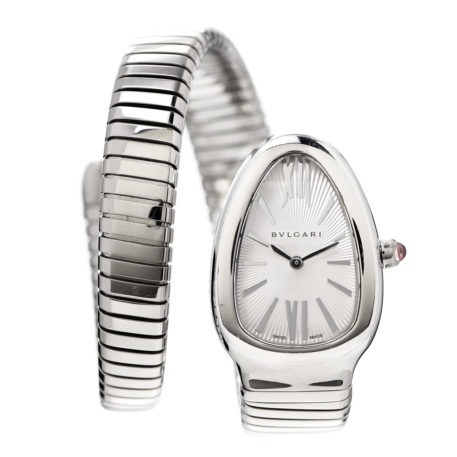Bulgari Stainless Steel 35mm Serpenti Tubogas Quartz Watch 1 of 4