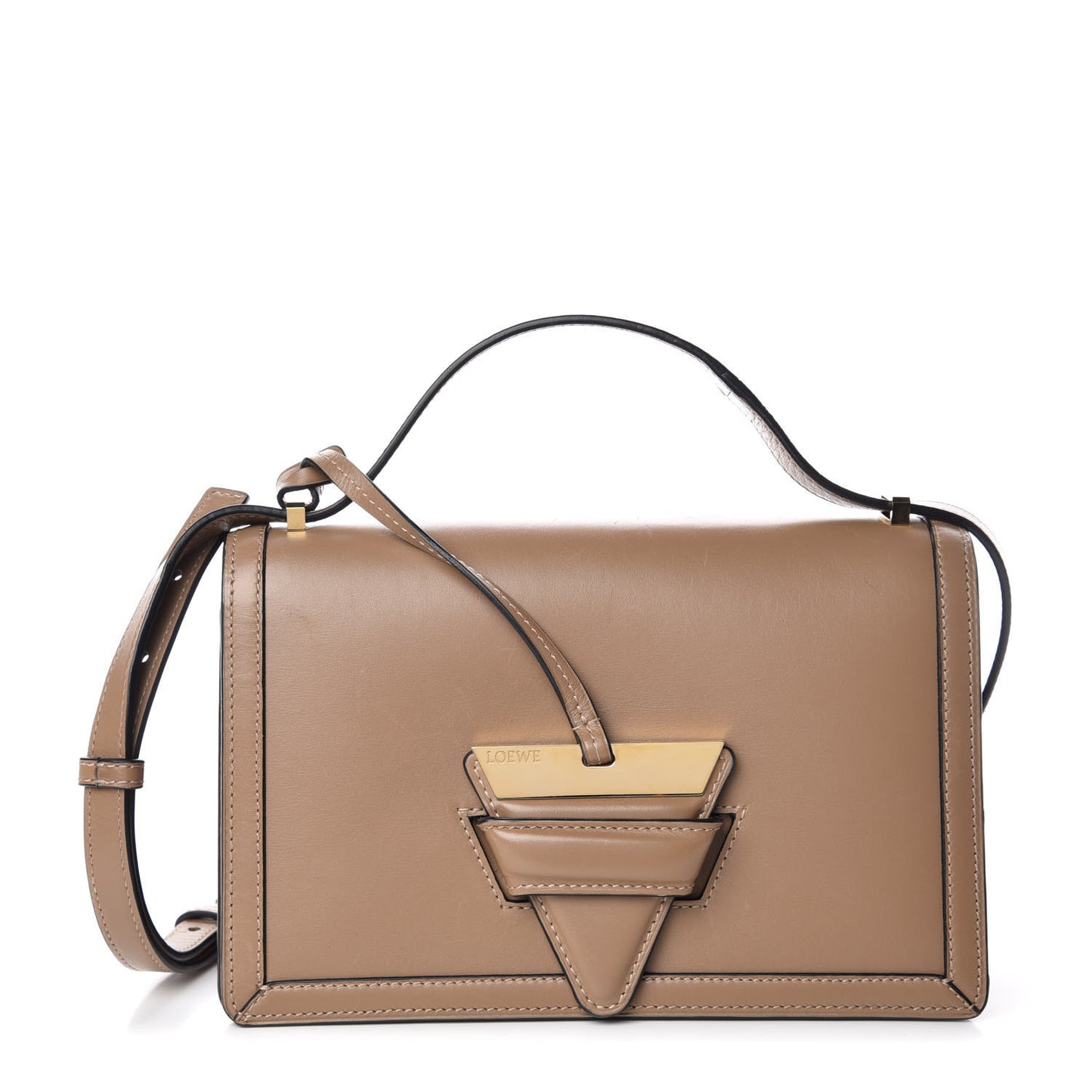 Calfskin Medium Barcelona Shoulder Bag Mink