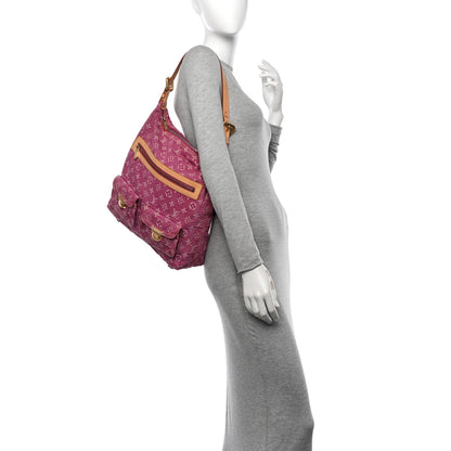 Louis Vuitton Denim Baggy GM Fuchsia 2 of 11