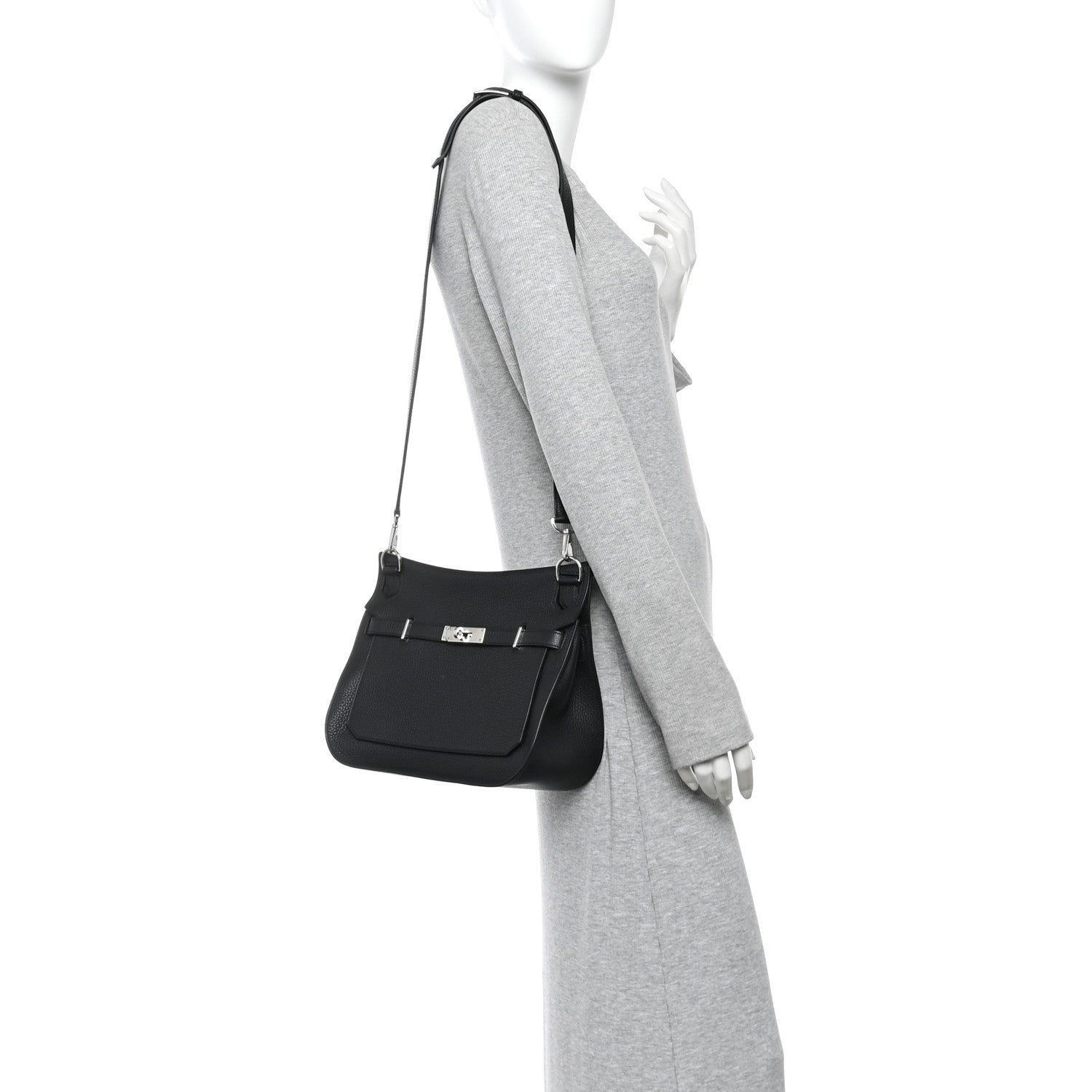Hermes Taurillon Clemence Jypsiere 28 Black 2 of 10