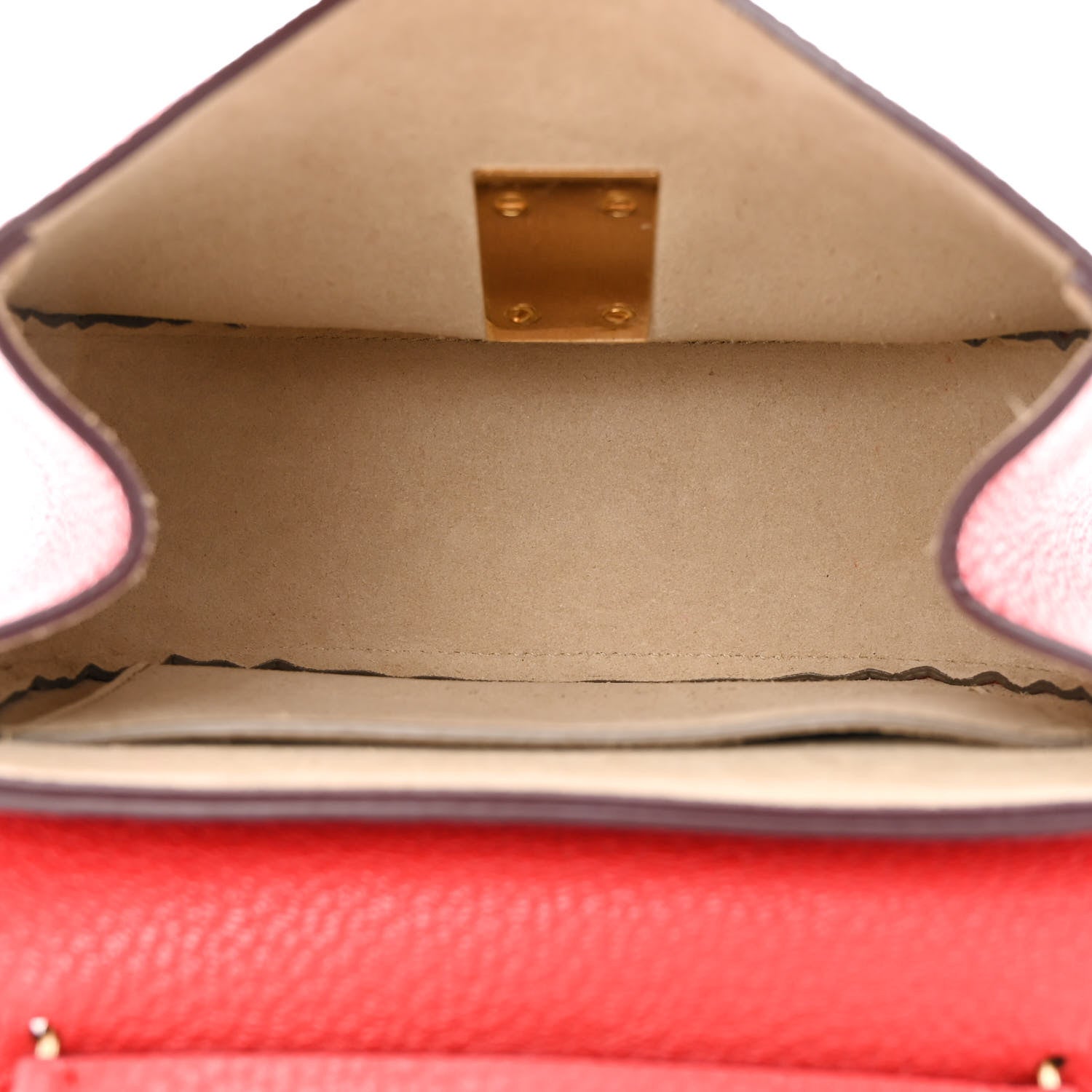 Chloe Grained Lambskin Mini Drew Shoulder Bag Plaid Red 5 of 12