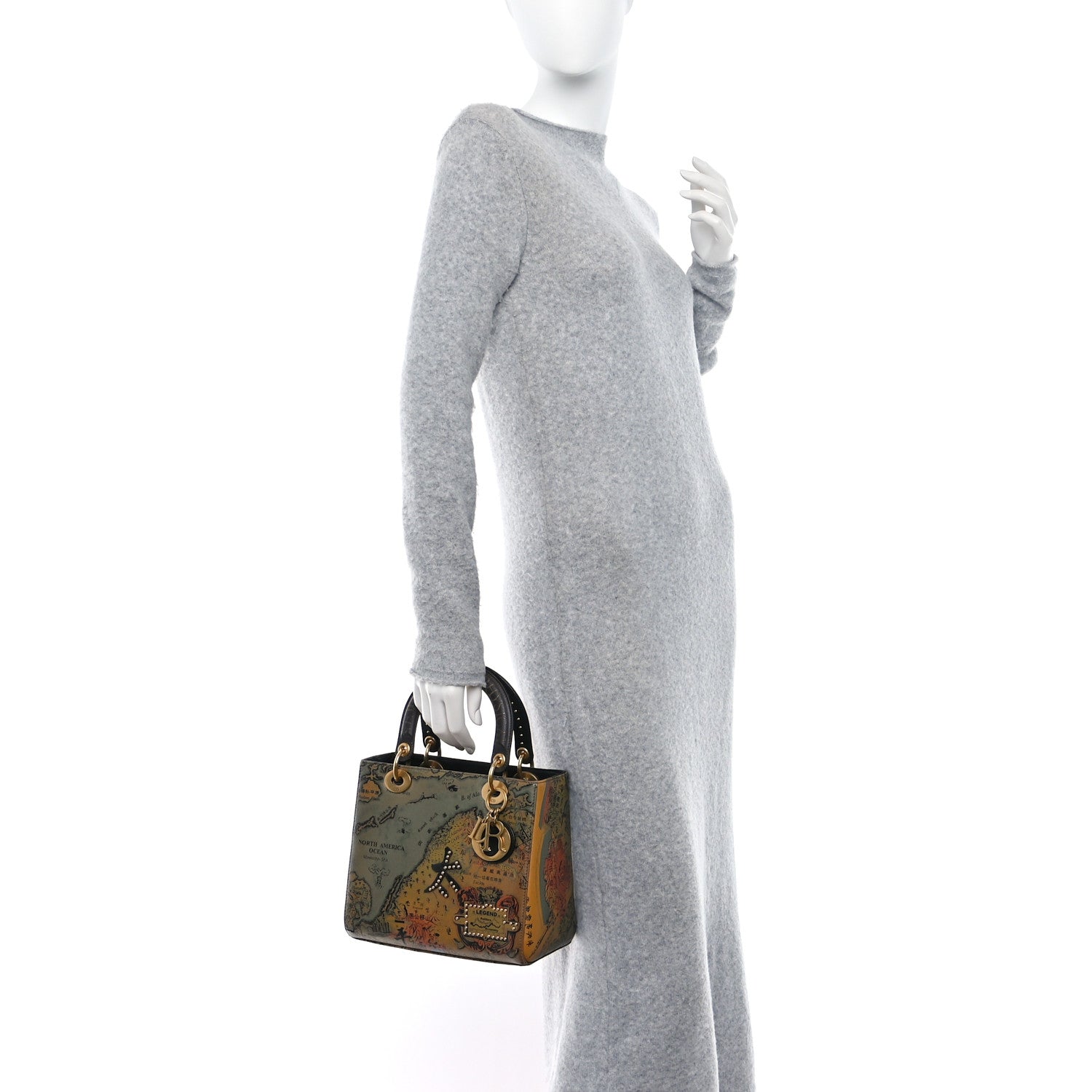 Christian Dior Calfskin Embroidered Medium Hong Hao Lady Dior Art 2 of 9