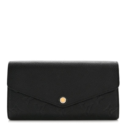 Louis Vuitton Empreinte Sarah Wallet NM Black 1 of 9