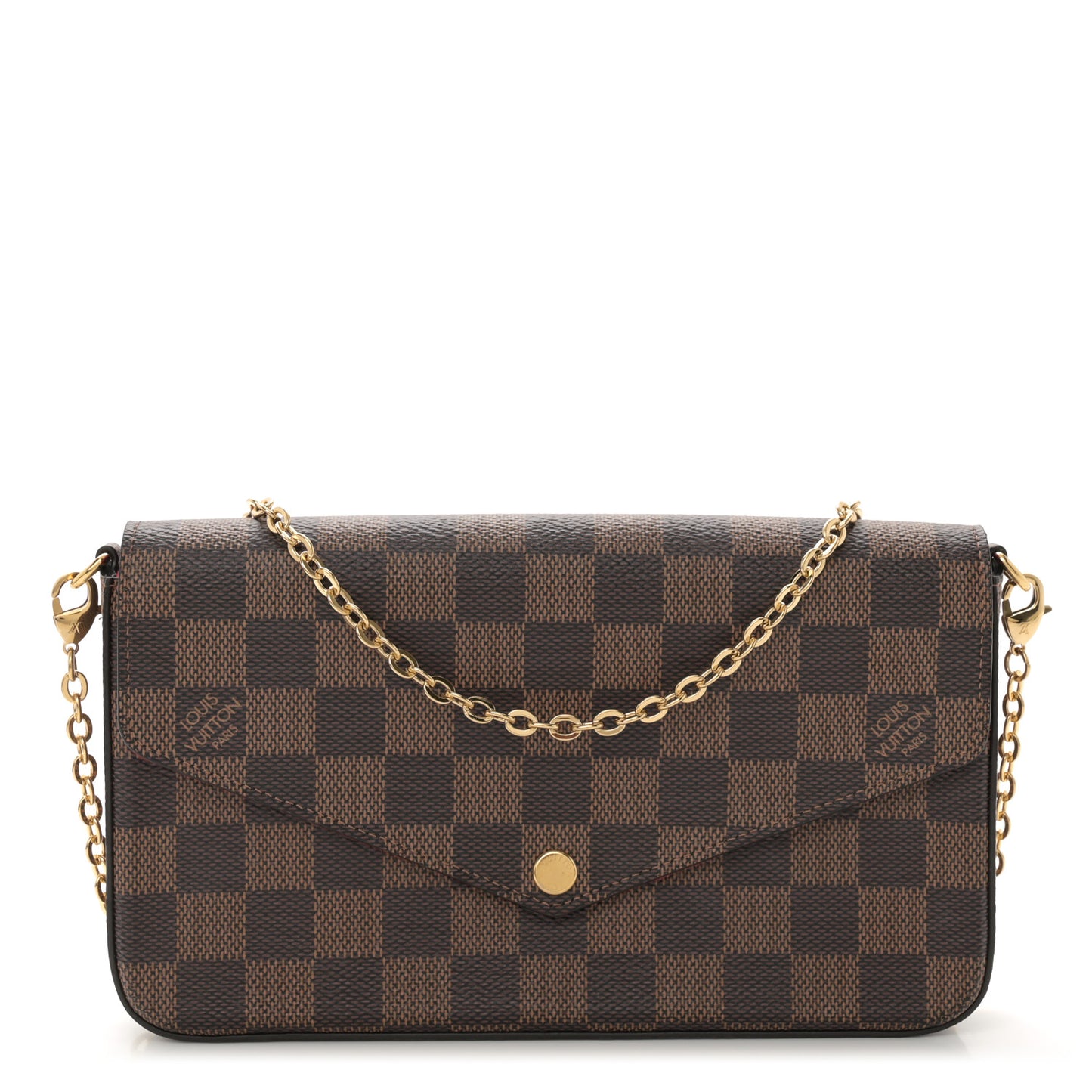 Damier Ebene Pochette Felicie Chain Wallet