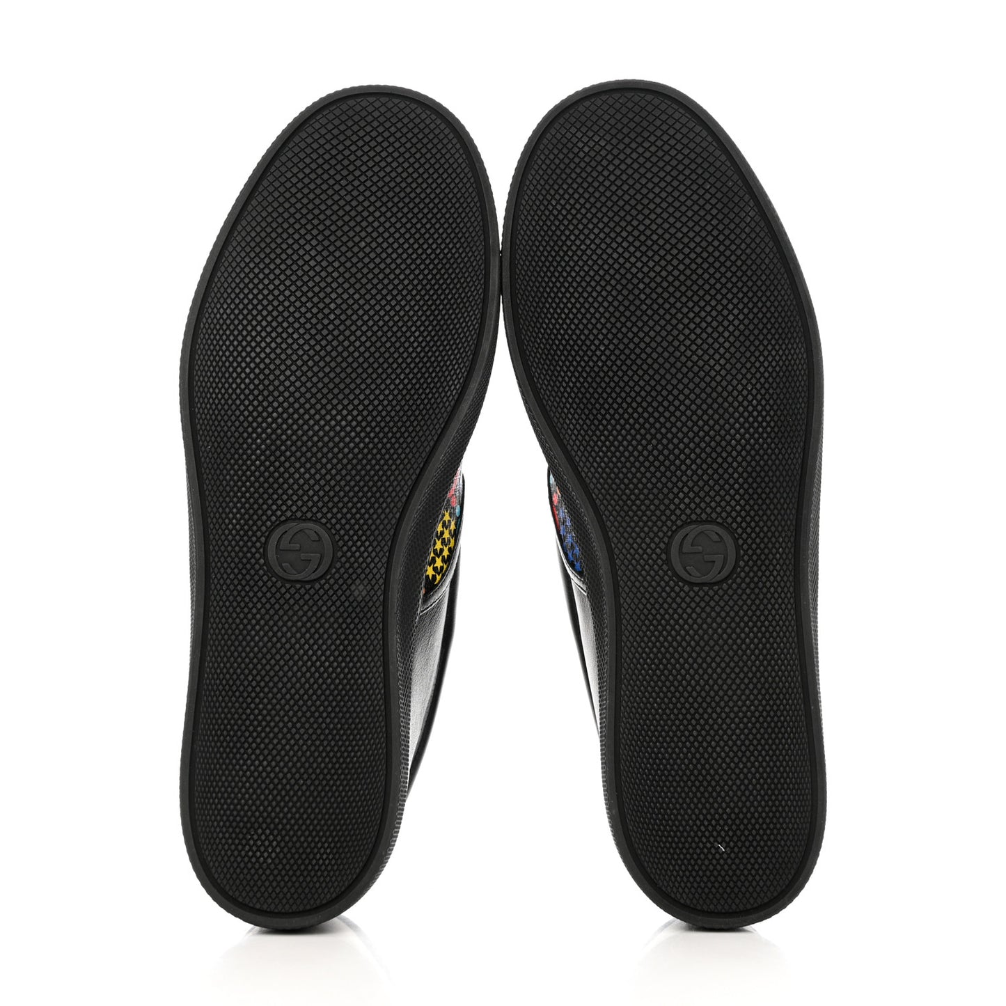 GG Supreme Monogram Psychedelic Mens Slip On Sneakers 10.5 Black Multicolor