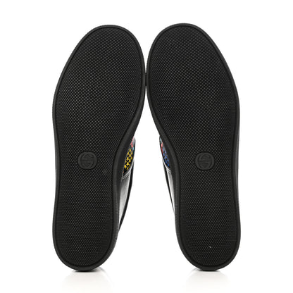 Gucci GG Supreme Monogram Psychedelic Mens Slip On Sneakers 10.5 Black Multicolor 2 of 10